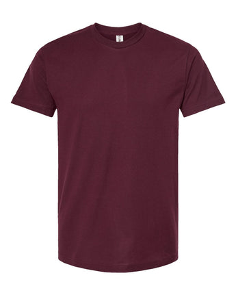 Pretreated Tultex 202 Unisex Fine Jersey T-Shirt - Burgundy