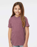 Pretreated Tultex 235 Youth Fine Jersey T-Shirt - Heather Casis