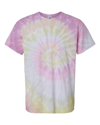 Pretreated Colortone 1000 Unisex Multi-Color Tie-Dyed T-Shirt - Desert Rose