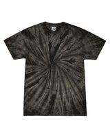 Pretreated Colortone 1000 Unisex Multi-Color Tie-Dyed T-Shirt - Spider Black