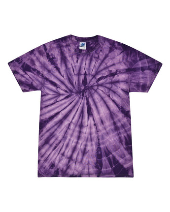 Pretreated Colortone 1000 Unisex Multi-Color Tie-Dyed T-Shirt - Spider Purple