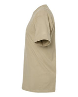 Pretreated Tultex 290 Unisex Heavyweight Jersey T-Shirt - Sand - Side