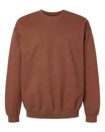 Pretreated Gildan SF000 Softstyle Midweight Crewneck Sweatshirt - Cocoa