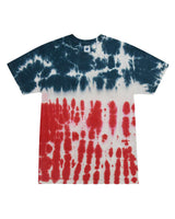 Pretreated Colortone 1000 Unisex Multi-Color Tie-Dyed T-Shirt - Flag