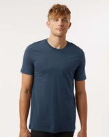 Pretreated Tultex 602 Combed Cotton T-Shirt - Navy Blue