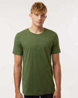 Pretreated Tultex 602 Combed Cotton T-Shirt - Olive Green