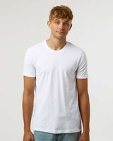 Pretreated Tultex 602 Combed Cotton T-Shirt - White