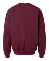 Pretreated Gildan SF000B Youth Softstyle Midweight Crewneck Sweatshirt - Maroon - Back