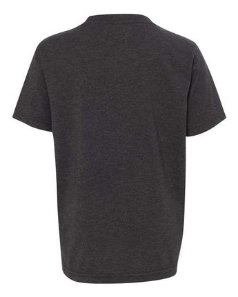 Pretreated Next Level 3312 Youth CVC Tee - Charcoal - Back