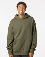 Pretreated Independent Trading Co. IND280SL Unisex Avenue Midweight Hooded Sweatshirt - Olive