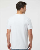 Pretreated Tultex 290 Unisex Heavyweight Jersey T-Shirt - White - On Model - Back