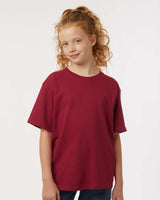 Pretreated M&O 4850 Youth Gold Soft Touch T-Shirt - Cardinal Red