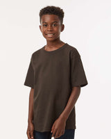 Pretreated M&O 4850 Youth Gold Soft Touch T-Shirt - Chocolate