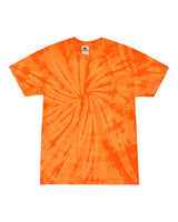 Pretreated Colortone 1000 Unisex Multi-Color Tie-Dyed T-Shirt - Spider Orange