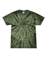 Pretreated Colortone 1000 Unisex Multi-Color Tie-Dyed T-Shirt - Spider Green