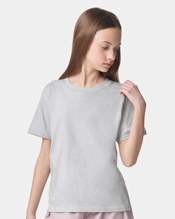 Pretreated American Apparel 2001Y Youth Fine Jersey Tee - New Silver
