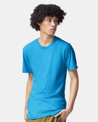 Pretreated American Apparel 2001CVC Unisex CVC Tee - Heather Teal