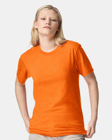 Pretreated American Apparel 2001CVC Unisex CVC Tee - Heather Orange