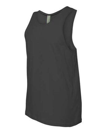 Pretreated Next Level 3633 Unisex Cotton Tank - Heavy Metal - Side