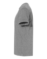 Pretreated Next Level 6410 Unisex Sueded Tee - Dark Heather Grey - Side