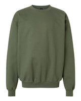 Pretreated Gildan SF000B Youth Softstyle Midweight Crewneck Sweatshirt - Military Green