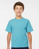 Pretreated M&O 4850 Youth Gold Soft Touch T-Shirt - Diving Blue
