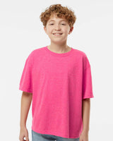 Pretreated M&O 4850 Youth Gold Soft Touch T-Shirt - Neon Pink