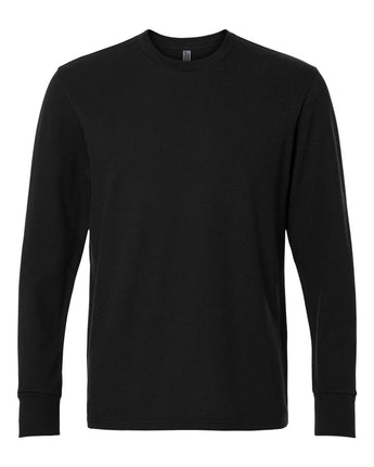 Pretreated Next Level 8211 Unisex Ideal Thermal Long Sleeve T-Shirt - Black