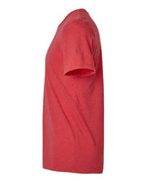 Pretreated Tultex 602CVC Unisex Combed CVC T-Shirt - Heather Red - Side
