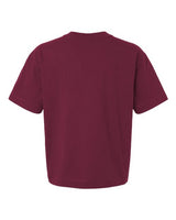 Pretreated American Apparel 13ML0 Unisex Heavyweight Cotton Boxy Tee - Burgundy - Back