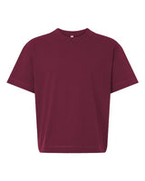 Pretreated American Apparel 13ML0 Unisex Heavyweight Cotton Boxy Tee - Burgundy