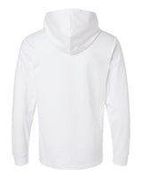 Pretreated Gildan 75500 Unisex Hammer Maxweight Hooded T-Shirt - White - Back