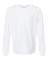 Pretreated Next Level 3311 Youth Cotton Long Sleeve Tee - White