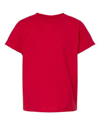 Pretreated M&O 4300Y Youth ACE Cotton T-Shirt - Deep Red
