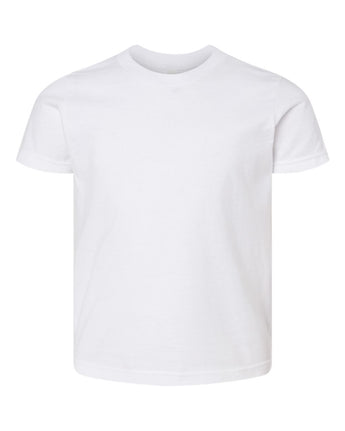 Pretreated M&O 4300Y Youth ACE Cotton T-Shirt - White