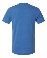 Pretreated Tultex 602CVC Unisex Combed CVC T-Shirt - Heather Royal - Back