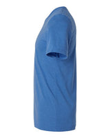 Pretreated Tultex 602CVC Unisex Combed CVC T-Shirt - Heather Royal - Side
