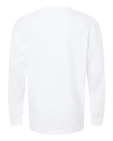 Pretreated Next Level 3311 Youth Cotton Long Sleeve Tee - White - Back