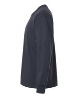 Pretreated Next Level 7211 Unisex Heavyweight Long Sleeve Tee - Harbor Blue - Side