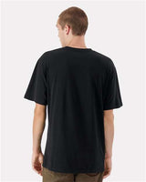 Pretreated American Apparel 5389 Unisex Sueded Tee - Sueded Black - On Model - Back