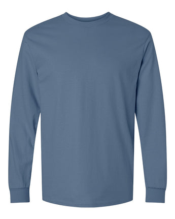 Pretreated Gildan 2400 Ultra Cotton Long Sleeve T-Shirt - Indigo Blue