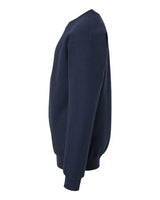 Pretreated Gildan SF000B Youth Softstyle Midweight Crewneck Sweatshirt - Navy - Side