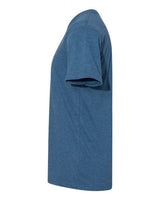 Pretreated Next Level 6410 Unisex Sueded Tee - Heather Cool Blue - Side