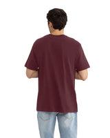 Pretreated Next Level 1810 Ideal Tubular T-Shirt - Maroon - Back