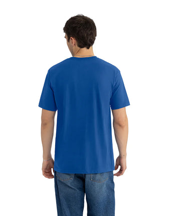 Pretreated Next Level 1810 Ideal Tubular T-Shirt - Royal - Back