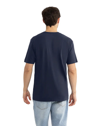 Pretreated Next Level 1810 Ideal Tubular T-Shirt - Midnight Navy - Back
