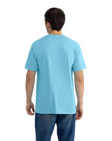 Pretreated Next Level 1810 Ideal Tubular T-Shirt - Pacific Blue - Back