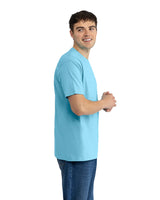Pretreated Next Level 1810 Ideal Tubular T-Shirt - Pacific Blue - Side