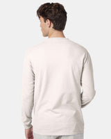 Pretreated Hanes 5186 Unisex Beefy-T Long Sleeve T-Shirt - Back