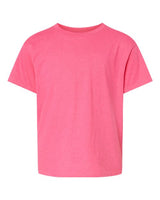 Pretreated Gildan 64000BCVC Softstyle CVC Youth T-Shirt - Pink Lemonade Mist